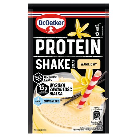 Dr. Oetker Protein Shake Mieszanka w proszku smak waniliowy 18 g (1)