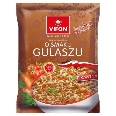 Vifon Zupa błyskawiczna o smaku gulaszu 65 g (1)