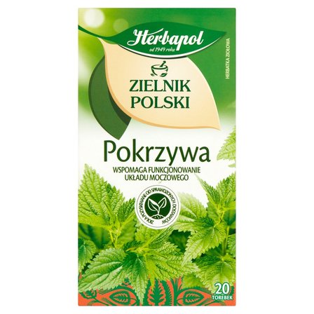Herbapol Zielnik Polski Herbatka ziołowa pokrzywa 30 g (20 x 1,5 g) (1)