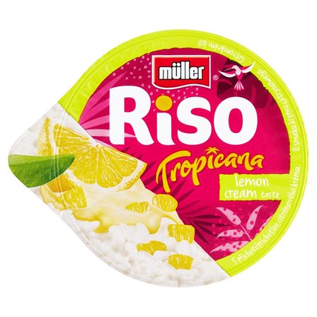 Müller Riso Tropicana Deser mleczno-ryżowy z sosem o smaku kremu cytrynowego 175 g (1)