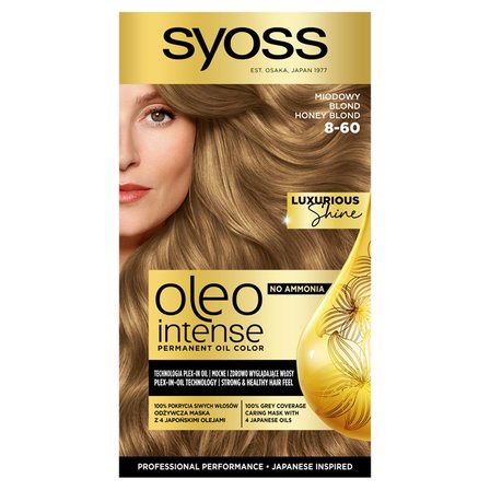 Syoss Oleo Intense Farba do włosów 8-60 miodowy blond (1)