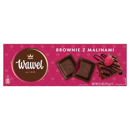 Wawel Czekolada nadziewana brownie z malinami 275 g (1)