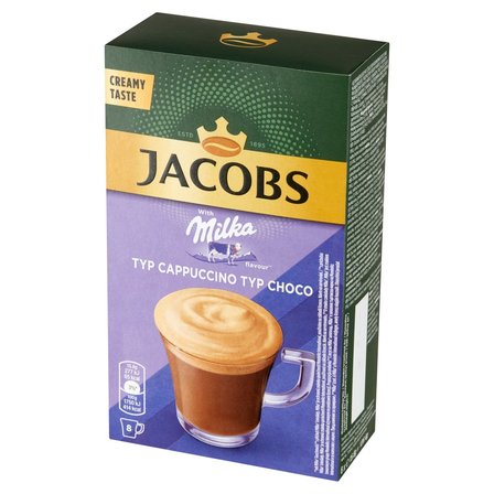 Jacobs Rozpuszczalny napój kawowy z kakao o smaku czekolady Milka 126,4 g (8 x 15,8 g) (2)