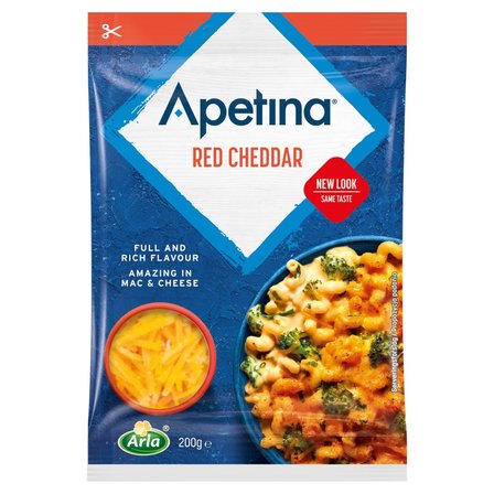 Arla Apetina Ser wiórkowany Red Cheddar 200 g (1)