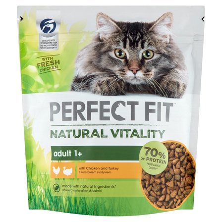 Perfect Fit Natural Vitality Adult 1+ Karma dla dorosłych kotów 650 g (1)