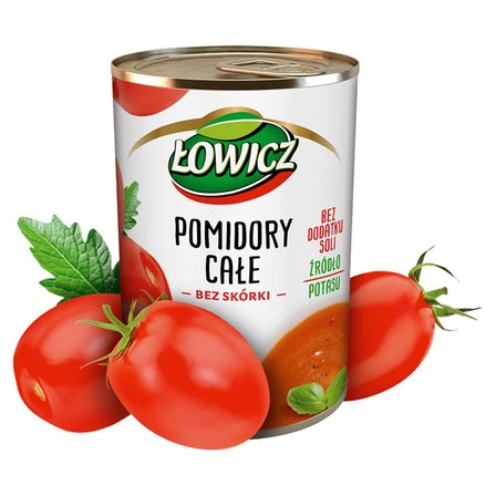 Łowicz Pomidory całe bez skórki 400 g (2)