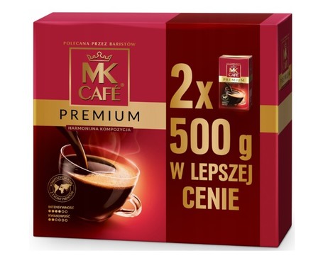 MK Cafe Premium Kawa mielona  2 x 500g duopack (1)