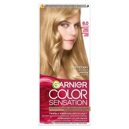 Garnier Color Sensation Farba do włosów 8.0 Świetlisty jasny blond (1)