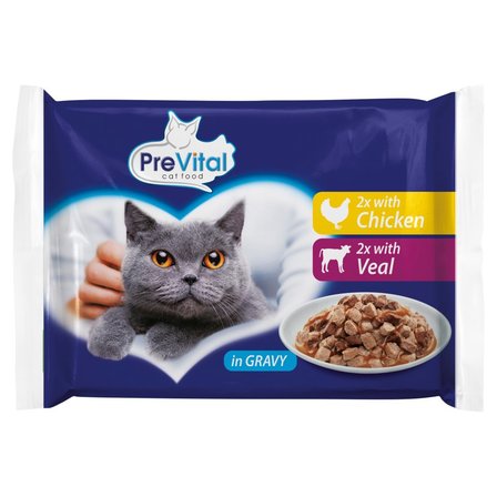 PreVital Karma dla kotów w sosie 4 x 100 g (1)