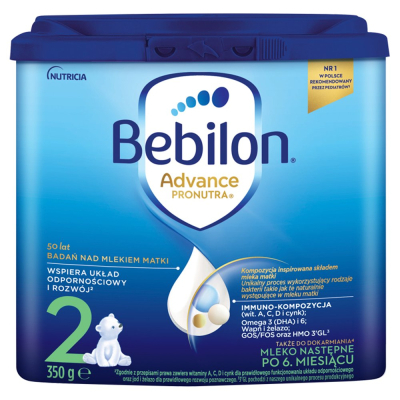 Bebilon 2 Advance Pronutra Mleko następne po 6. miesiącu 350 g (2)