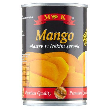 MK Mango plastry w lekkim syropie 425 g (1)