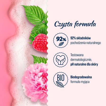 Le Petit Marseillais Kremowy żel pod prysznic malina bio & piwonia 400 ml (3)