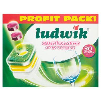 Ludwik Ultimate Power All in one Tabletki do zmywarek 600 g (30 sztuk) (1)