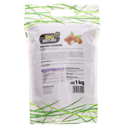 Big nature migdały suszone 1kg (2)