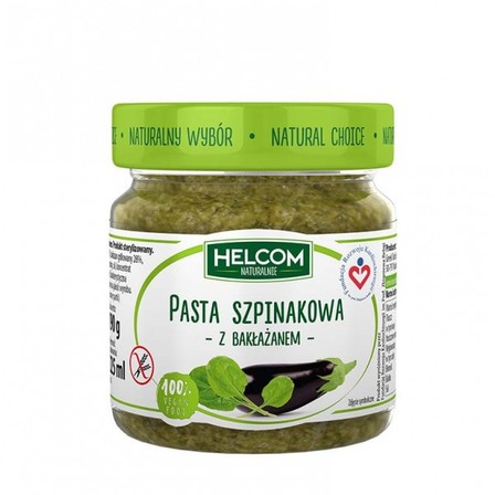 HELCOM PASTA SZPINAK Z BAKŁAŻANEM 225G (1)