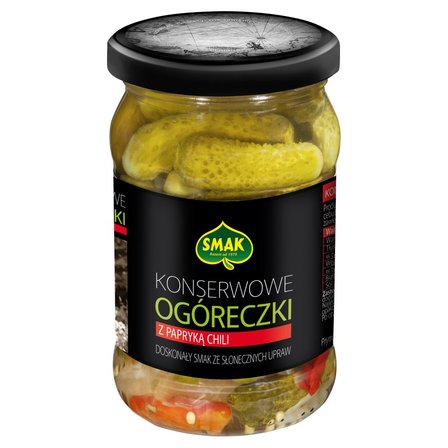 Smak Konserwowe ogóreczki z papryką chili 300 g (1)