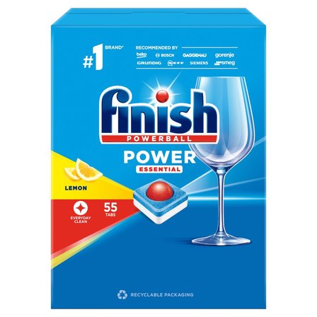 Finish Power Essential Lemon Tabletki do mycia naczyń w zmywarce 715 g (55 sztuk) (1)