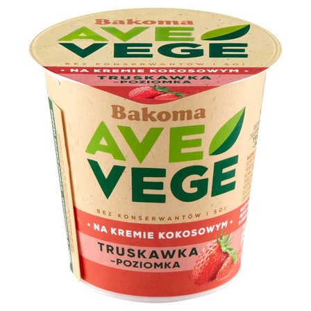 Bakoma Ave Vege Roślinny produkt kokosowy truskawka-poziomka 150 g (2)