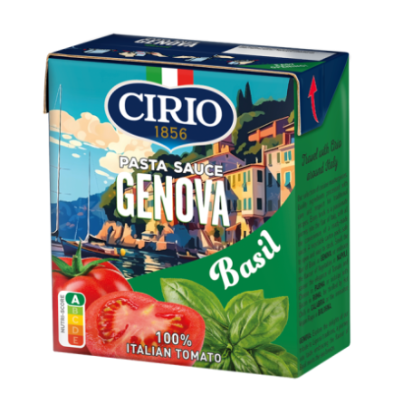 CIRIO Sos pomidorowy do makaron u GENOVA z bazylia 340g (1)