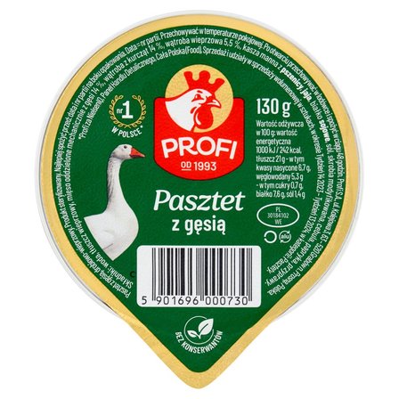 Profi Pasztet z gęsią 130 g (1)