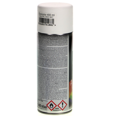 EUROCOLOR AKRYL UNIWERSALNY KOLOR BIAŁY MAT 400ML (4)