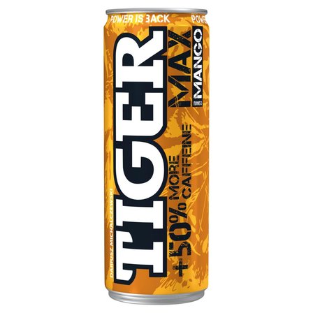 Tiger Max Gazowany napój energetyzujący o smaku mango 250 ml (1)