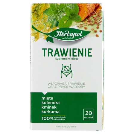 Herbapol Trawienie Suplement diety herbatka ziołowa 40 g (20 x 2 g) (1)