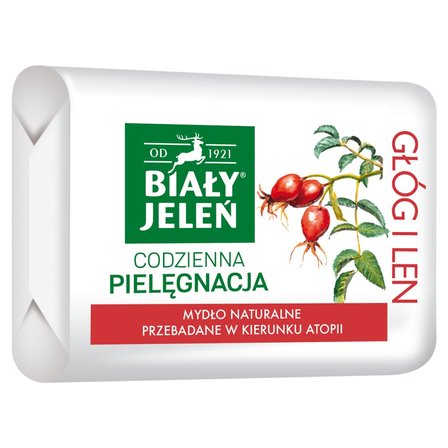 Biały Jeleń Mydło naturalne głóg i len 100 g (1)