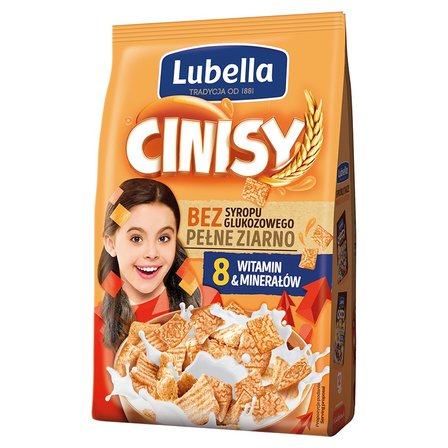 Lubella Mlekołaki Cinisy Zbożowe kwadraciki z cynamonem 500 g (1)