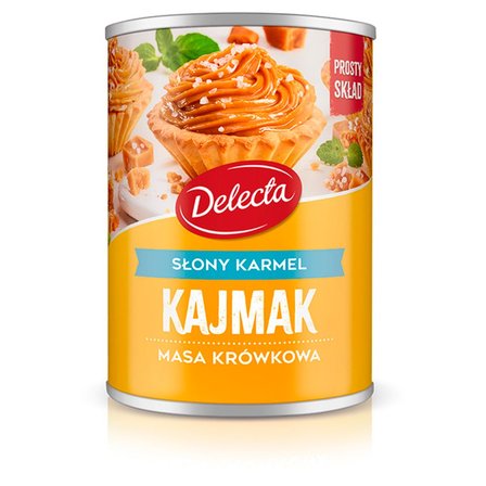 Delecta Kajmak masa krówkowa słony karmel 400 g (1)