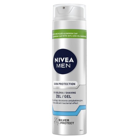 Nivea MEN Silver Protect ŻEL DO Golenia 200 ml (2)