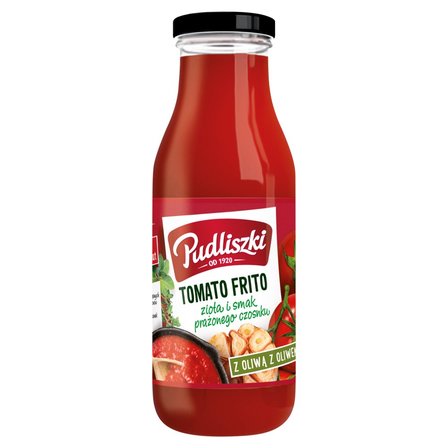 Pudliszki Tomato Frito Sos pomidorowy zioła i smak prażonego czosnku 495 g (1)