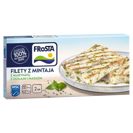 FRoSTA Filety z mintaja z marynatą z ziołami i masłem 265 g (2 sztuki) (1)