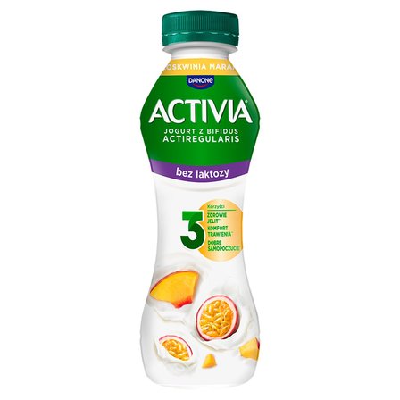 Activia Jogurt bez laktozy marakuja brzoskwinia 270 g (1)