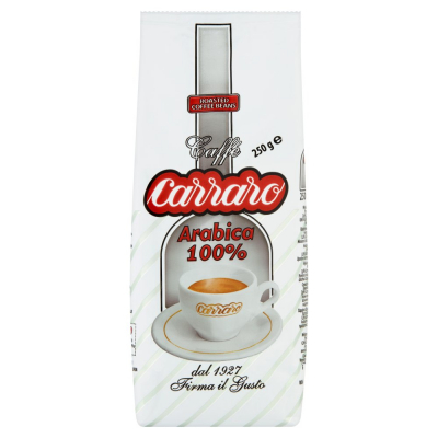 Carraro Arabica 100% Kawa palona ziarnista 250 g (1)