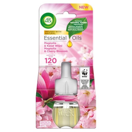 Air Wick Essential Oils Wkład do elektrycznego odświeżacza magnolia & kwiat wiśni 19 ml (1)