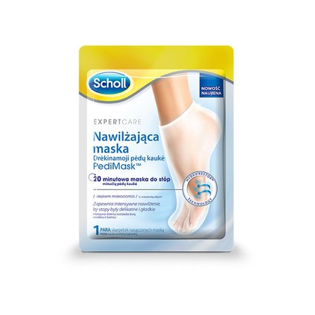 Scholl PediMask Nawilżająca maska z olejkiem makadamia 1 para (1)