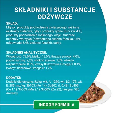 PURINA ONE Indoor Formula Karma dla kotów 340 g (4 x 85 g) (6)