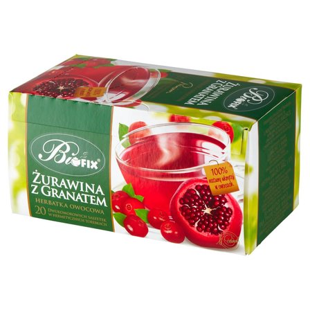 Bifix Premium Herbatka owocowa żurawina z granatem 40 g (20 x 2 g) (2)
