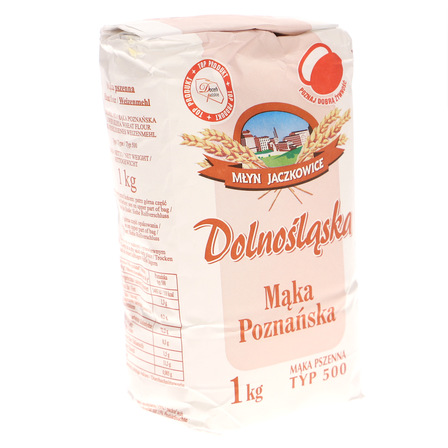 Młyn Jaczkowice Dolnośląska Mąka poznańska pszenna typ 500 1 kg (6)