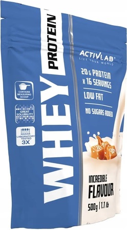 Activlab Whey Protein Odżywka białkowa słony karmel 500 g (1)