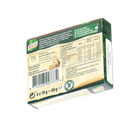 Knorr Bulion szlachetny grzybowy z borowikami 60 g (6 x 10 g) (6)