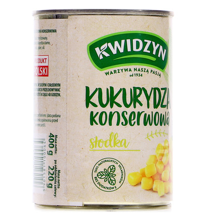 Kwidzyn Kukurydza konserwowa 400 g (6)