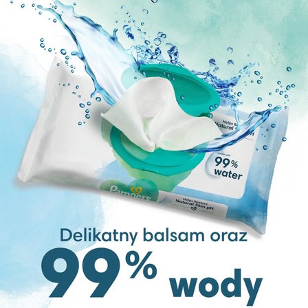 Pampers Harmonie aqua Chusteczki nawilżane dla dzieci 3 opakowań = 144 chusteczek (2)