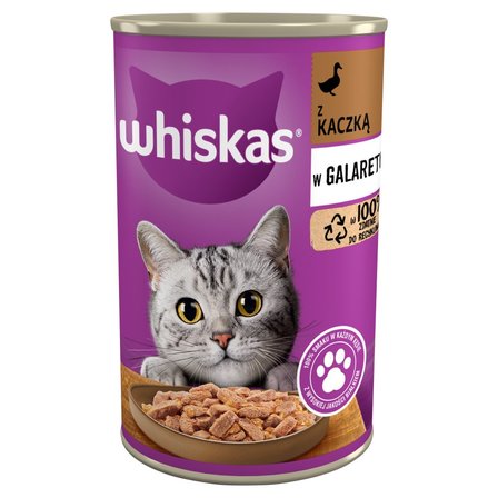 Whiskas Mokra karma dla kotów z kaczką w galaretce 400 g (1)