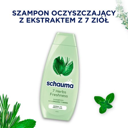 Schauma 7 Herbs Freshness Szampon do włosów przetłuszczających się i normalnych 400 ml (4)