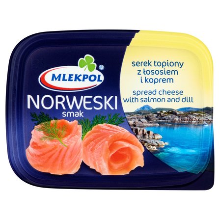 Mlekpol Norweski smak Serek topiony z łososiem i koprem 150 g (1)