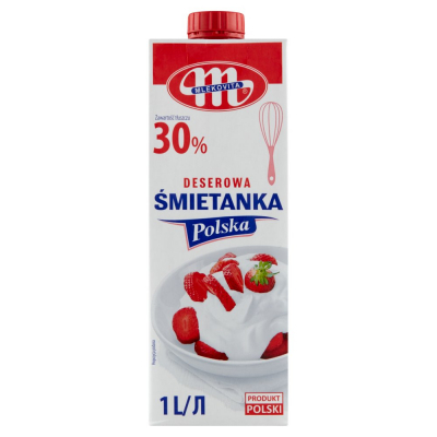 Mlekovita Śmietanka Polska deserowa 30 % 1 L (1)
