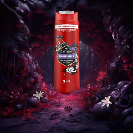 Old Spice Night Panther Żel Pod Prysznic I Szampon Dla Mężczyzn 400ml, 3W1 (7)