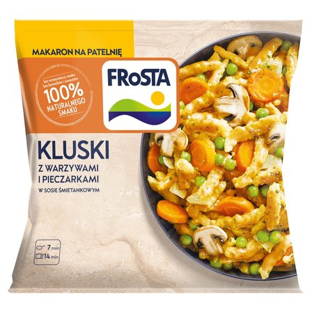 FRoSTA Kluski z warzywami i pieczarkami z sosem śmietankowym 450 g (1)